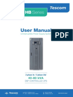 DS 300 HB 40 80kVA Manual Industrial Three Phase UPS Tescom