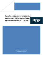 S - 2022 2023 Reader Oefenopgaven KE 5 Kennis Bedrijfseconomie Jaar 3 (Update 06-09-2022 TEE)