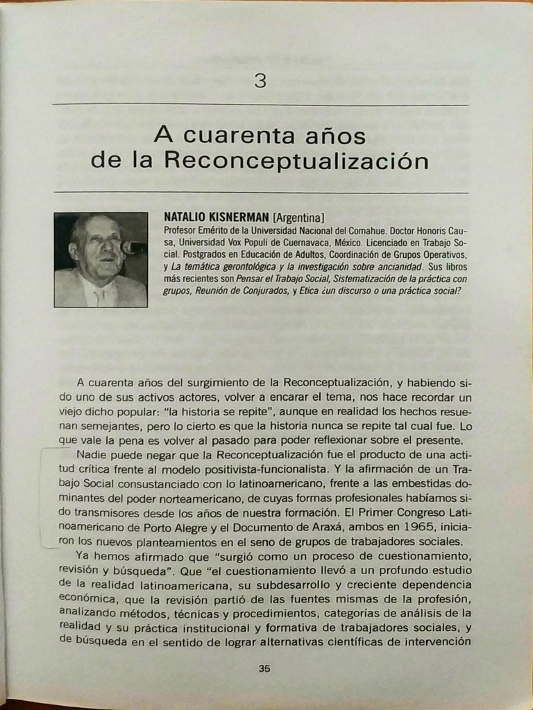 Aportes de Kisnerman al Trabajo Social | PDF | Trabajo Social | Teoría