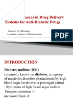 Recent Advances in Drug Delivery Systems For Anti-Diabetic