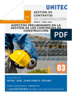 03 - Introducción A Los Aspectos Preliminares en La Gestión de Los Contratos de Construcción