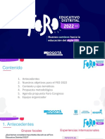 Presentación Foro - Educativo - Distrital - Comite - Directivo - para Consejo Consultivo - VF 21-07 PDF