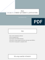 SQL (Structured Quarry Langauge) : Amar Kardović III-4