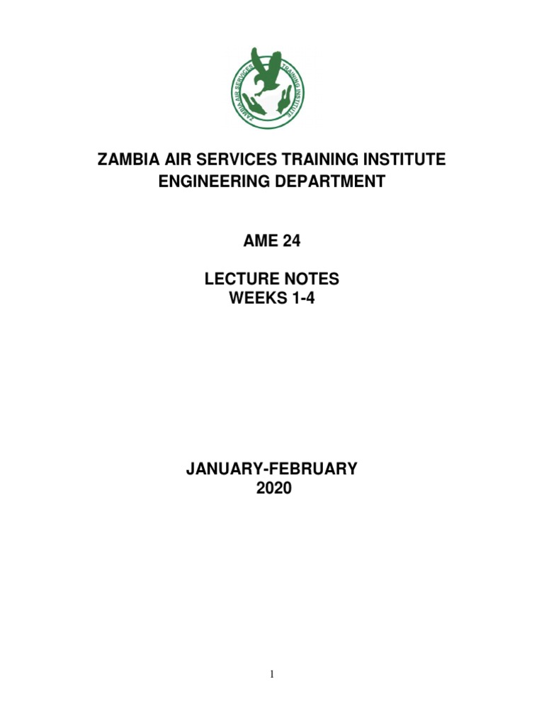AME 24 Gas Turbine Lecture Notes | PDF | Jet Engine | Force