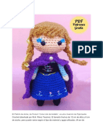 Patrón de Anna de Frozen 'Colección de bolsillo' en crochet