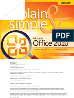 Microsoft Office 2010 Plain & Simple (2010) - (Malestrom) PDF