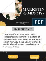 Marketing Mix Group 3