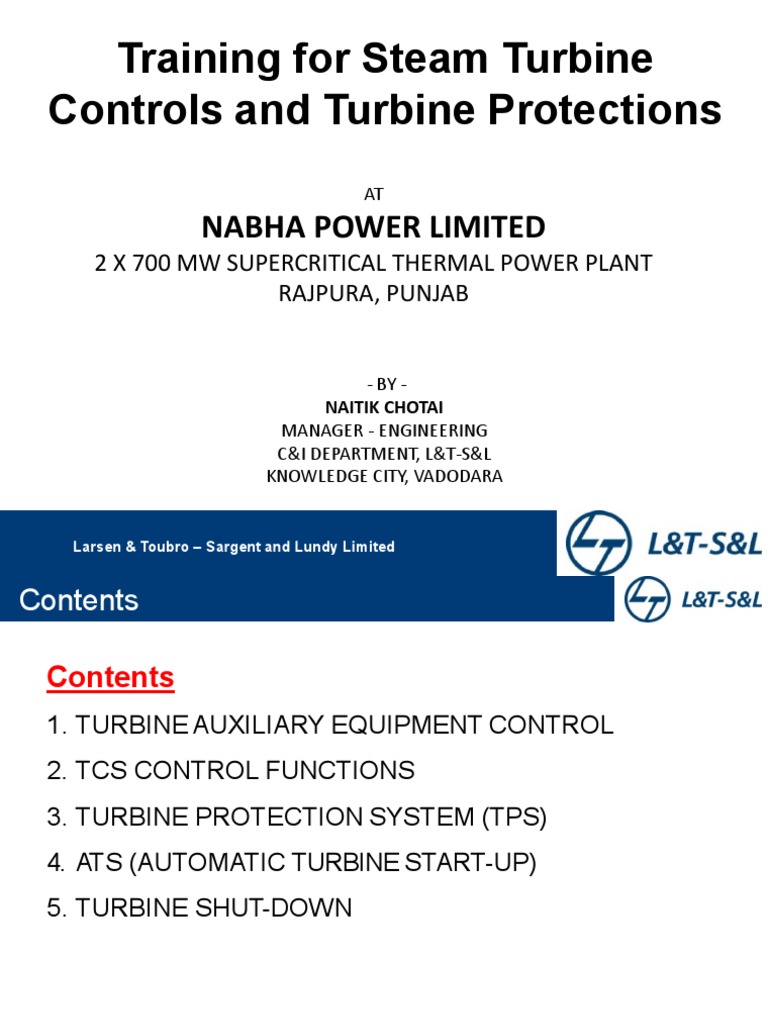 Steam Turbine Control & Protection Training | PDF | Pump | Steam