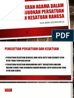 Peran Agama Dalam Mewujudkan Persatuan Dan Kesatuan Bangsa