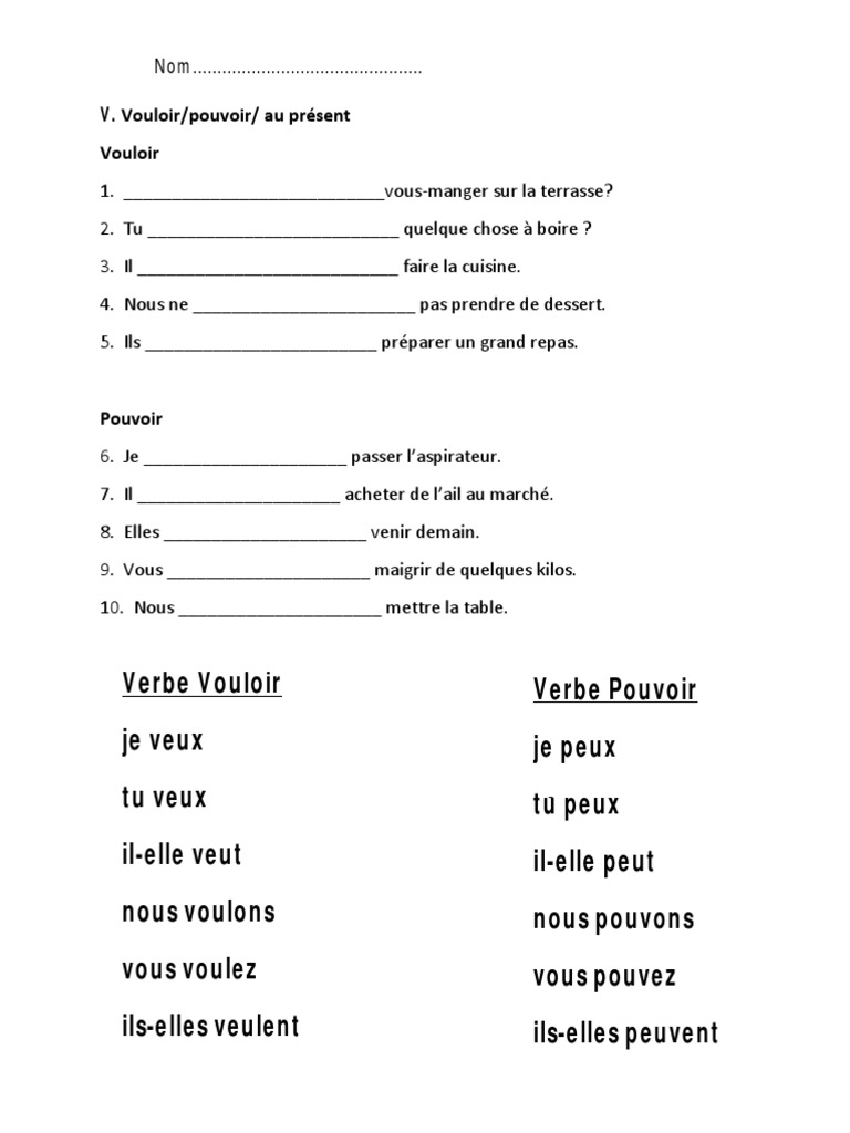 Vouloir et pouvoir au présent | PDF | Arts du langage et discipline ...