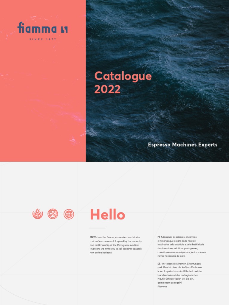 Catalogue Fiamma 2022: Machines à café | PDF | Boisson | Café