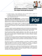 MinAgricultura Entregará Beneficios Económicos A 120.000 Pequeños Productores Que Compren Insumos para Sus Proyectos