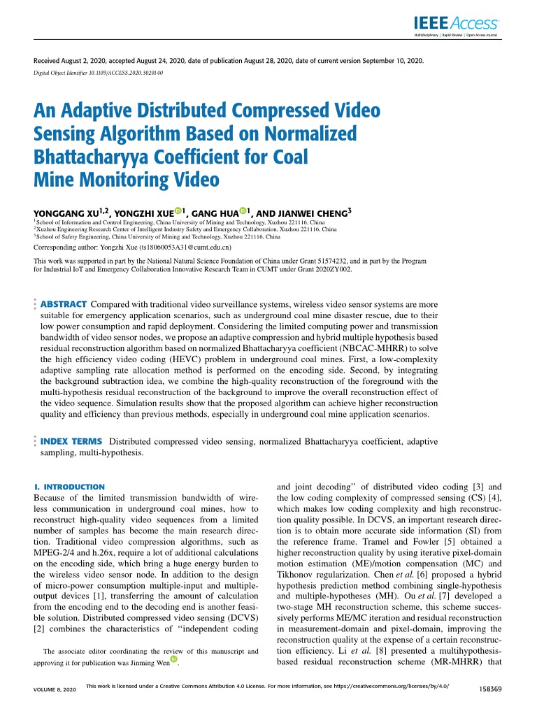 An Adaptive Distributed Compressed Video Sensing Algorithm Based On