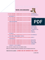 Lista de Útiles 2023 - Secund.