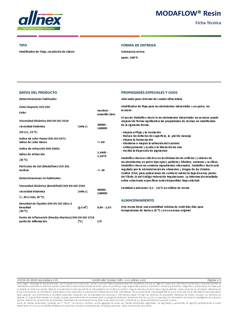 MODAFLOW-Resin ES A4 PDF | PDF | Propiedad intelectual | Marca comercial