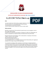 ILLECOM TikTok Warm-Up Strategy