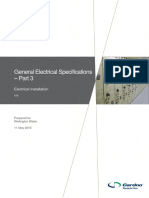 476-E-012 General Electrical Specification - Part 3 - Installation