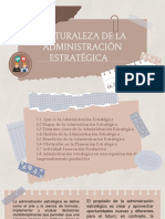 Tema 1 - NATURALEZA DE LA ADMINISTRACIÓN ESTRATÉGICA