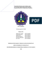 Laporan Praktikum Pengolahan Limbah Cair-A "Pemeriksaan Tss Dari Limbah Inlet Ipal Komunal " Kuningan, Karang Malang, Caturtunggal, Sleman