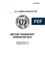 Motor Transport Operator NCO