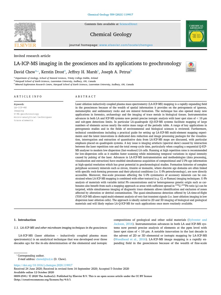 Chew 2021 LC ICP MS PDF | PDF | Energy Dispersive X Ray Spectroscopy ...