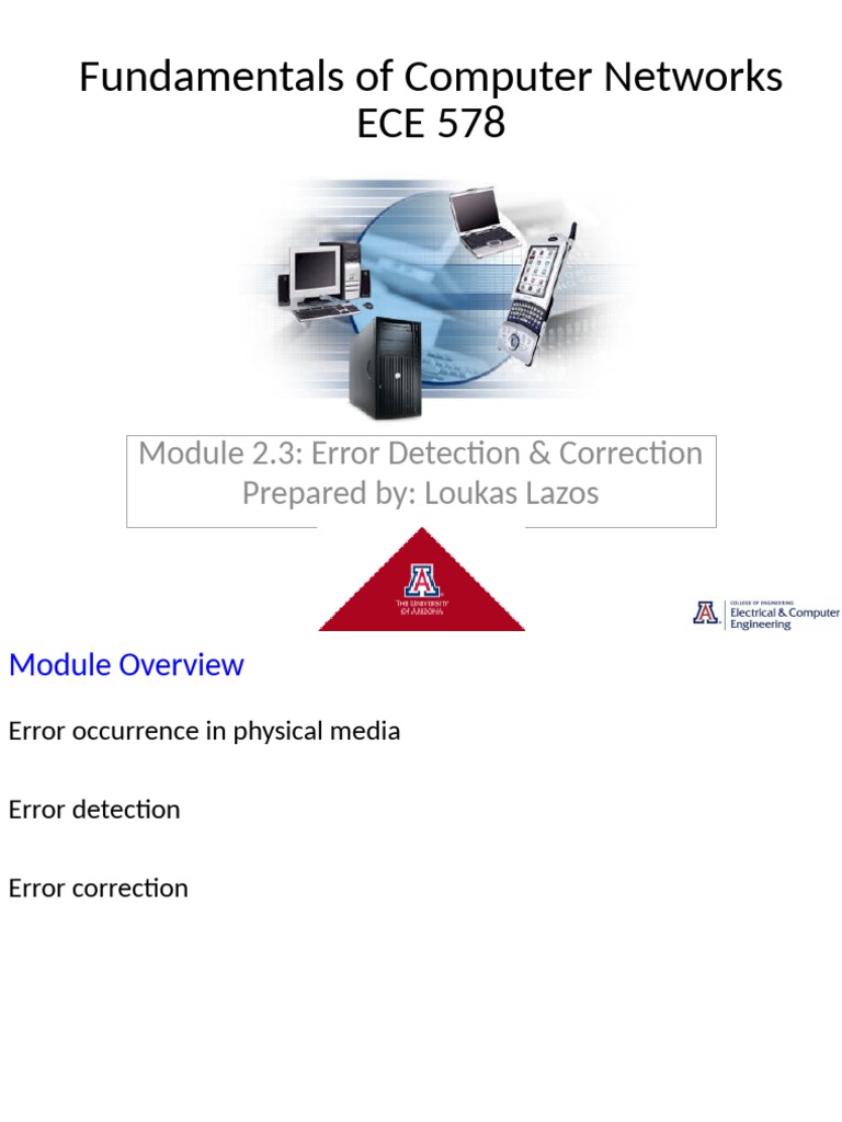 2.3 - Error Detection & Correction | PDF | Error Detection And ...