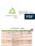 Cronograma de Actividades-Ecologia-BLOQUE 1 PDF