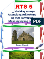 ARTS 5 - Q2 Lesson 2 Pagtatalakay Sa Mga Katangiang Arkitektura NG Mga Tanyag at Makasaysayang Lugar