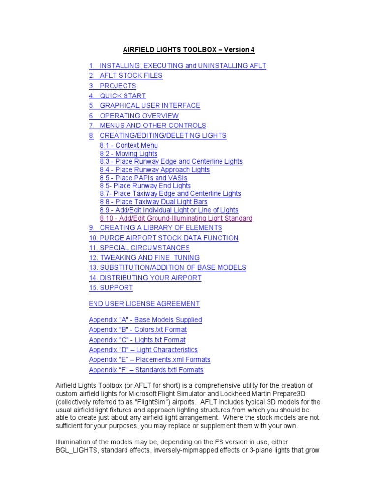 Airfield Lights Toolbox User Manual | PDF | Menu (Computing) | Computer ...