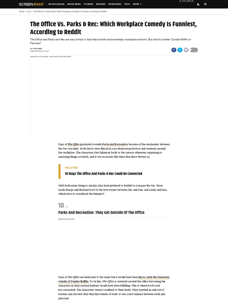 The Office vs. Parks Rec Which Workplace Comedy Is Funniest