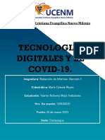 Tecnologias Digitales Y El COVID-19.: Universi