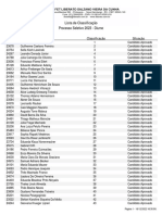 PSE Diurno 2023 Lista de Classificados Por Curso PDF
