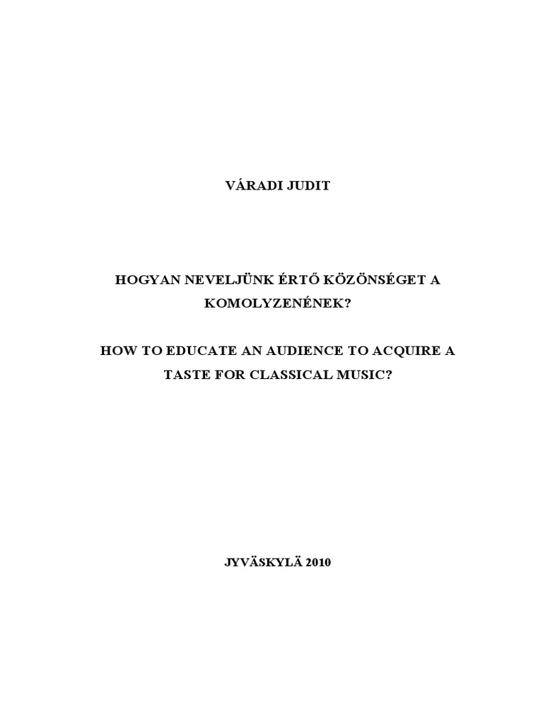 Hogyan Neveljunk Erto Kozonseget A Komol PDF | PDF | Perception | Sound