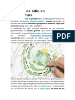 Análisis de Sitio en Arquitectura PDF