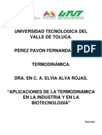 Aplicación de Termodinamica