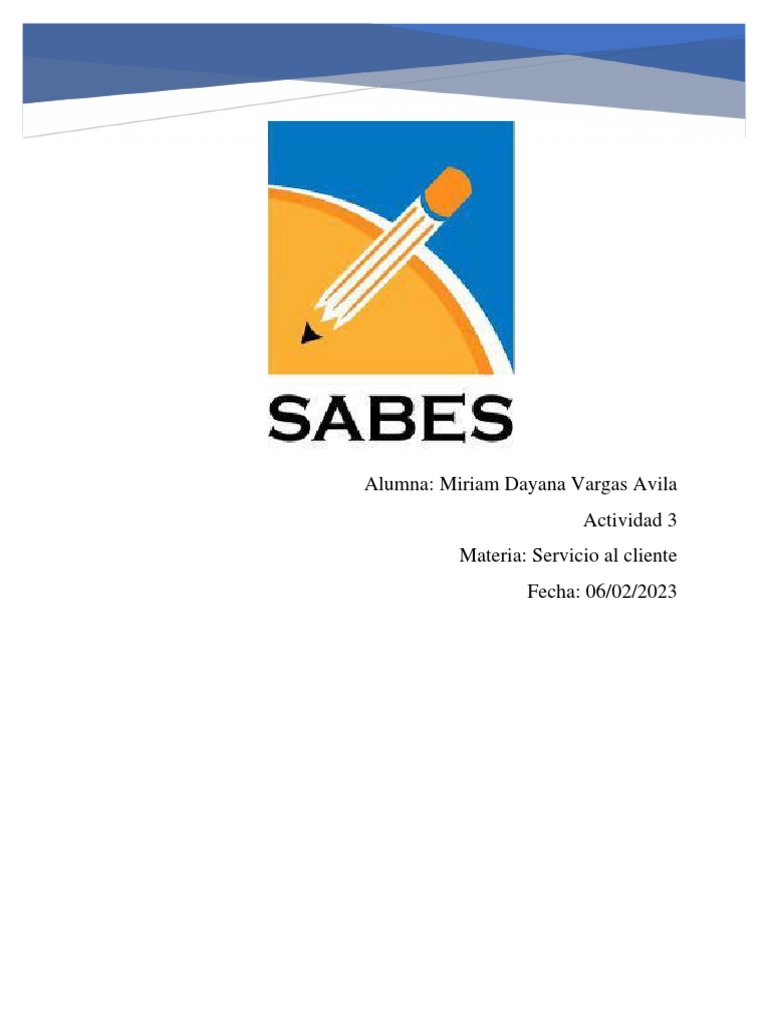 Actividad3 Servicio Al Cliente Pdf