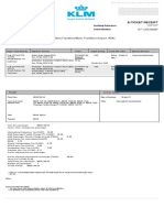 KLM e - Ticket - Receipt PDF