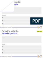 Propuesta de Valor: Formato para Escribir