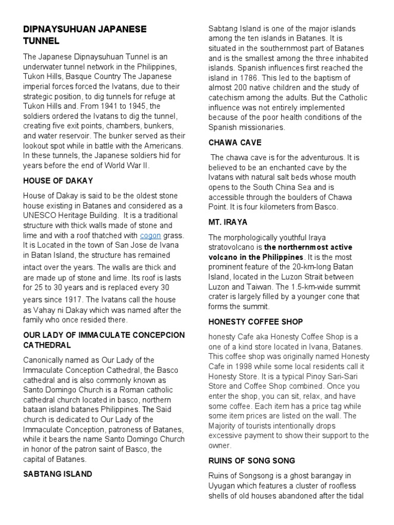 Dipnaysuhuan Japanese Tunnel PDF