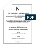 Universidad Privada Del Norte: Facultad de Ingeniería