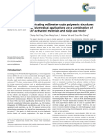 Fabricating Millimeter-scale Polymeric Structures for Biomedical Applications via a Combination of UV-activated Materials and Daily-use Tools