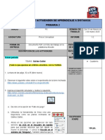 Descripción de Actividades de Aprendizaje A Distancia Primaria 2