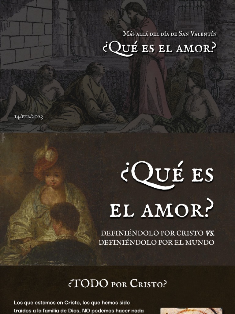 Qué Es El Amor Pdf Pdf Cristo Título Amor
