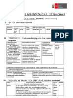 Sesion 27 A de Quechua 1RO y 2DO 2022