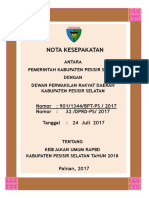 KUA APBD Pesisir Selatan 2018