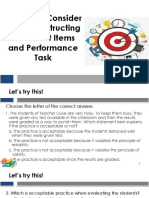 Lesson 5 Criteria To Consider When Constructing Good Test Items