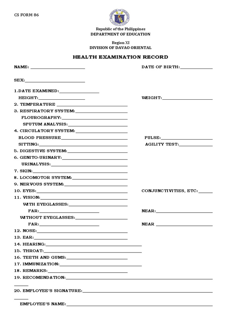 Form 86 | PDF | Self-Improvement | Science & Mathematics