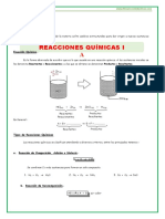 Reacciones Quimicas para Tercero de Secundaria