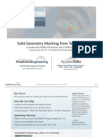 FEMAP Technical Seminar Solid Geometry Meshing From Tet To Hex Rev 0 PDF