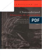 Fdocuments - in - Chateaubriand Memorias de Ultratumba Libro 01 Ed El Acantilado